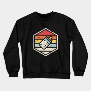 Retro Badge Baby Milk Bottle Crewneck Sweatshirt